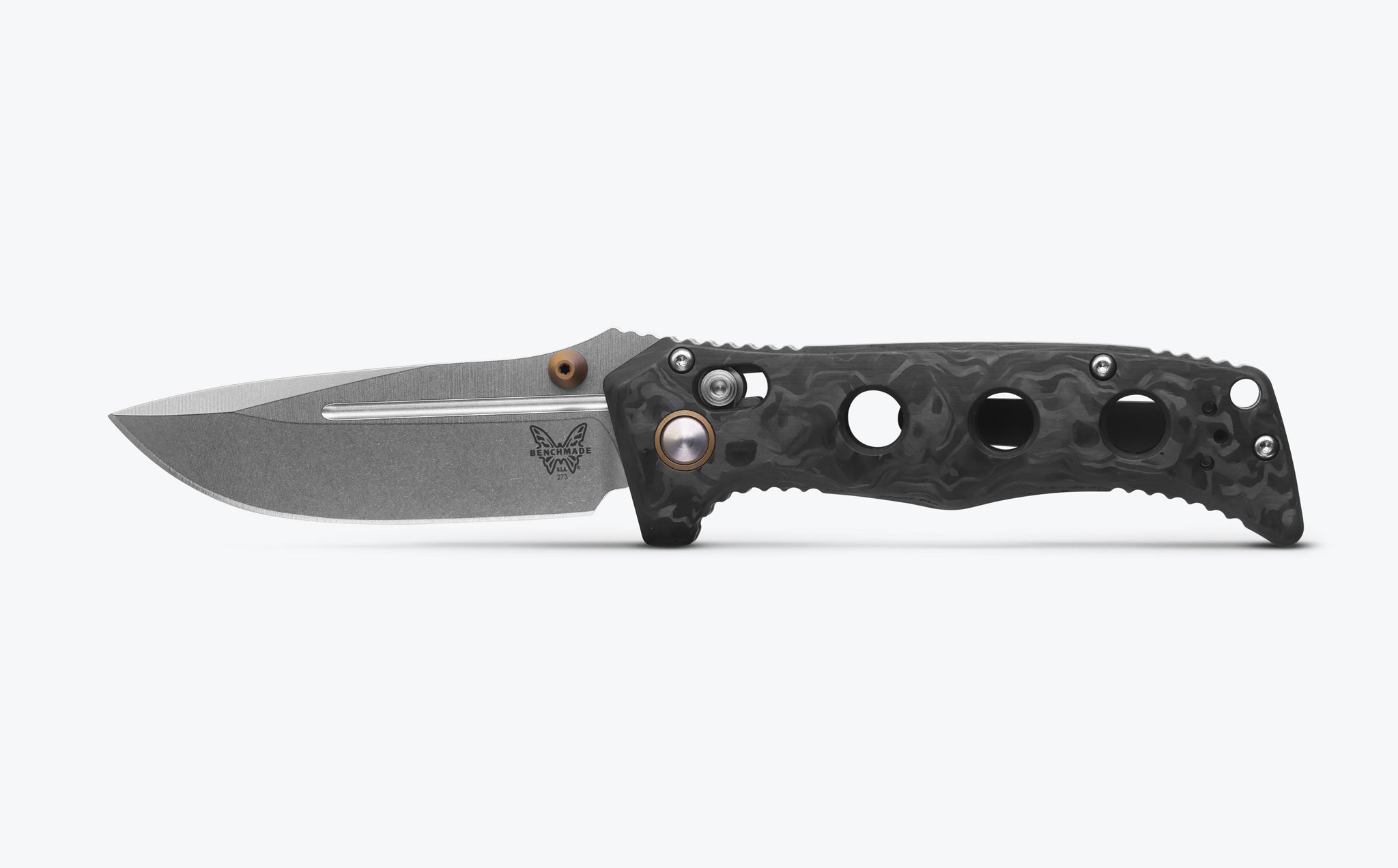 Mini Adamas® | Marbled Carbon Fibre | Drop-point